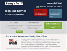 Tablet Screenshot of hawleysinc.com